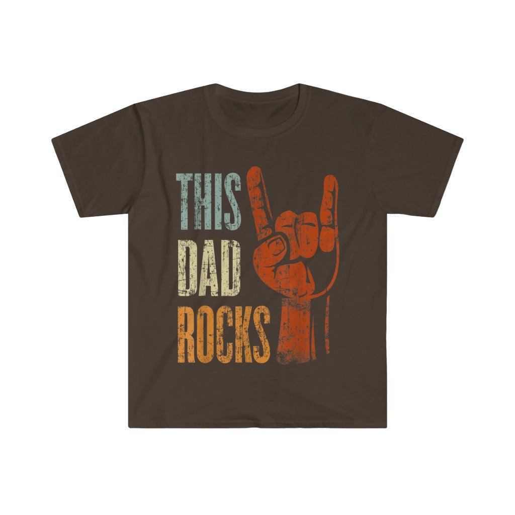 This Dad Rocks Rock N Roll Metal T-Shirts, Rock n Roll Shirt, Metal T-Shirt Gift for Father, Fathers Day Gift, Gift For Him, Dad Shirt - plusminusco.com