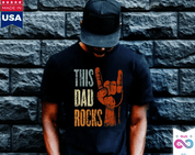 This Dad Rocks Rock N Roll Metal T-Shirts, Rock n Roll Shirt, Metal T-Shirt Gift for Father, Fathers Day Gift, Gift For Him, Dad Shirt - plusminusco.com