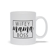 Wifey Mama Boss Mugs Anniversary, Blessed By God, Boss, Gift for Wife, Mama, on Personalized, Proud Wife Shirt, Spoiled By Husband, Spoiled By My, Wife on Birthday, Wifey - plusminusco.com