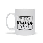 Wifey Mama Boss Mugs Anniversary, Blessed By God, Boss, Gift for Wife, Mama, on Personalized, Proud Wife Shirt, Spoiled By Husband, Spoiled By My, Wife on Birthday, Wifey - plusminusco.com